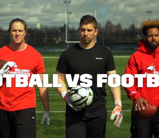 Lassi Hurskainen ottaa mittaa Helsingin Roosterseista – Jalkapallo VS Amerikkalainen jalkapallo