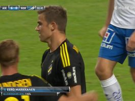 Video: Katso tästä Eero Markkasen maali, kun AIK voitti Norrköpingin 6-0