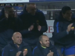 Video: Javier Mascheranon ensimmäinen maali FC Barcelonassa – vaihtopenkiltä hauska reaktio!