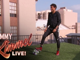 Video: Neymar Jimmy Kimmelin vieraana – Yritti tehdä maalin Hollywood Boulevardin yli
