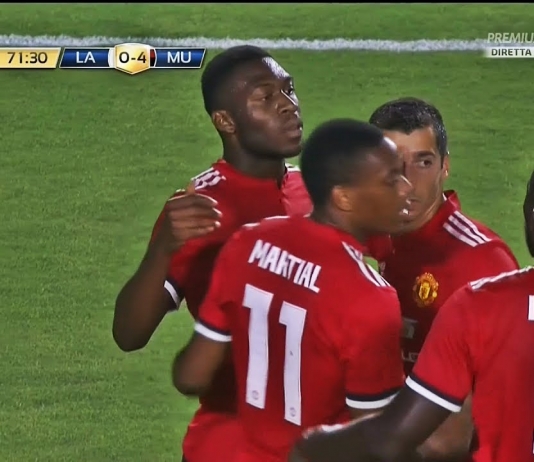 Manchester United murskasi LA Galaxyn harjoitusottelussa