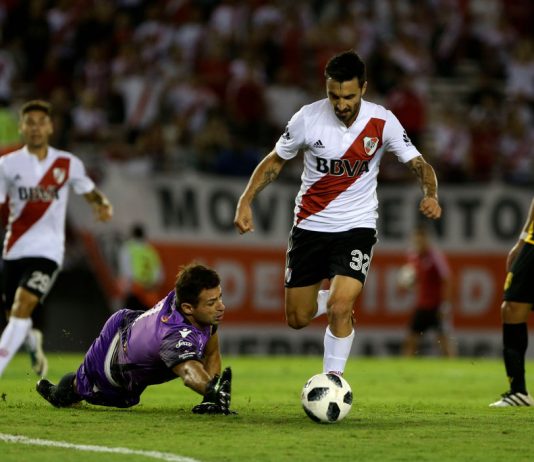 River Plate v Olimpo argentiinan liiga puoliaika