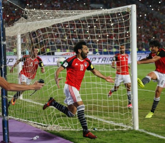 Egypt v Congo Mohamed Salah puoliaika