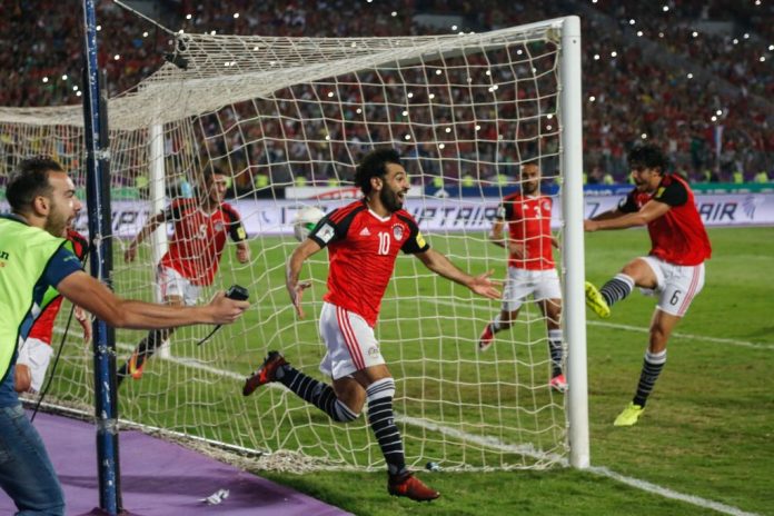 Egypt v Congo Mohamed Salah puoliaika