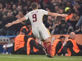 Chelsea v AS Roma edin dzeko puoliaika