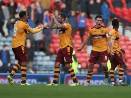 Motherwell skotlannin cupissa puoliaika