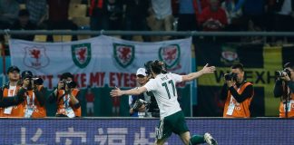 China v Wales gareth bale puoliaika