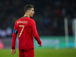 Portugal v Egyptin ronaldo puoliaika