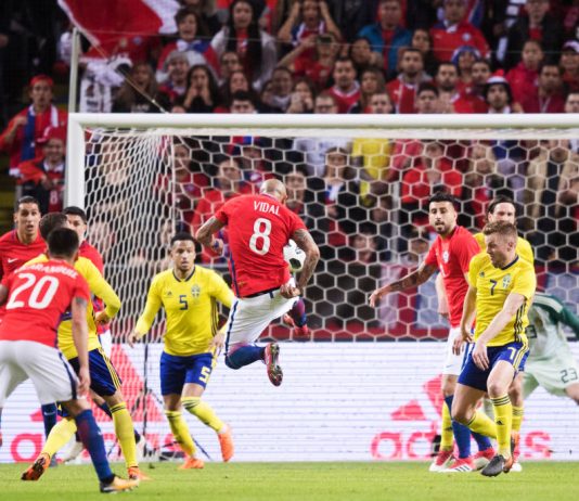 Sweden v Chile arturo vidal puoliaika