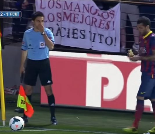 Video: Dani Alves nöyryyttää rasistia – syö nurmelle heitetyn banaanin dani alves syö banaanin puoliaika