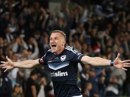 A-League voittomaali saksipotkulla puoliaika