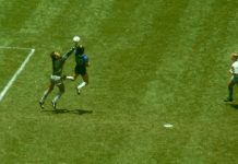 Meksikon MM-kisat 1986 – Diego Maradonan ikoninen Jumalan käsi Diego Maradona jumalan käsi puoliaika