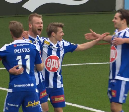 kolmannet hjk sjk veikkausliigassa vierasvoiton puoliaika