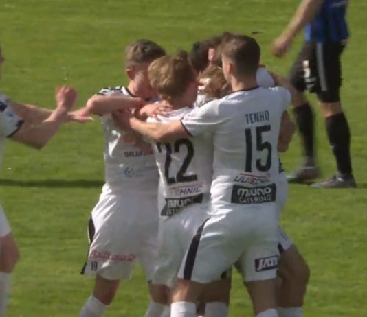 tps inter turun derbyssä puoliaika