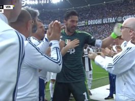 gianluigi buffonin jäähyväiset puoliaika