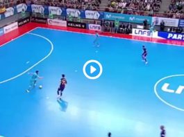 Video: Espanjan futsalfinaaleissa nähtiin mahtava koulumaali espanjan futsalkentillä koulumaali puoliaika