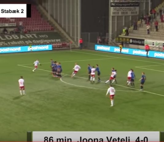 Video: Joona Veteli laukoi häikäisevän vaparimaalin Norjan 2. divarissa