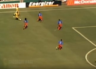 Video: Gheorghe Hagi viimeistelee ikonisen kaukolaukausmaalin MM-kisoissa 1994