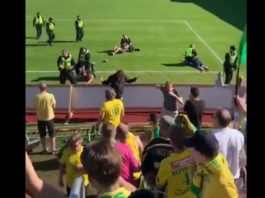 Video: Järjestyksenvalvojat suihkuttavat pippurisumutetta fanien päälle Suomen Cupin finaalissa