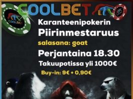 Karanteenipokerin Piirinmestaruus 2020 -turnaus Coolbetilla