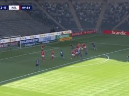Video: Jonathan Augustinsson laukoi kuvankauniin vaparimaalin Allsvenskanissa