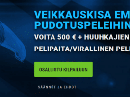 EM-kisojen veikkauskisassa jaossa 500€ + tuotepalkinto!