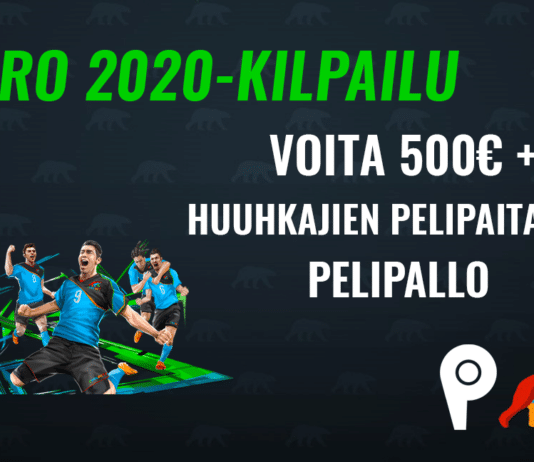 EURO 2020-kisa: voita 500€ + tuotepalkinto!