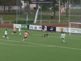 Video: HJK-kapteeni Miro Tenholta uskomaton pelastus – varma maali jäi syntymättä