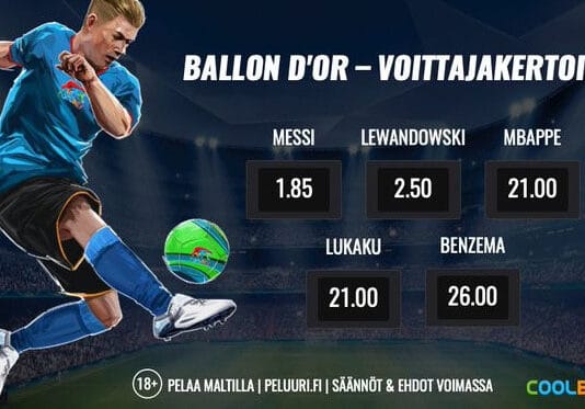 Ballon d’Or -voittajakertoimet auki!