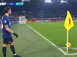 Video: Hakan Calhanoglu laukoi voittomaalin suoraan kulmapotkusta AS Roman verkkoon