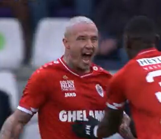 Video: Radja Nainggolan tykitti tosi komean voitto-osuman Belgian liigassa