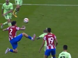 Video: Atletico Madridin Jose Gimenezille suora punainen – nappulatossut edellä naamaan