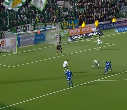 Video: Saku Ylätupa taiteili nätin osuman Allsvenskanissa