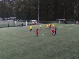 Video: PK-35:n 11-vuotiaiden junnujoukkue teki huiman vaparikuviomaalin