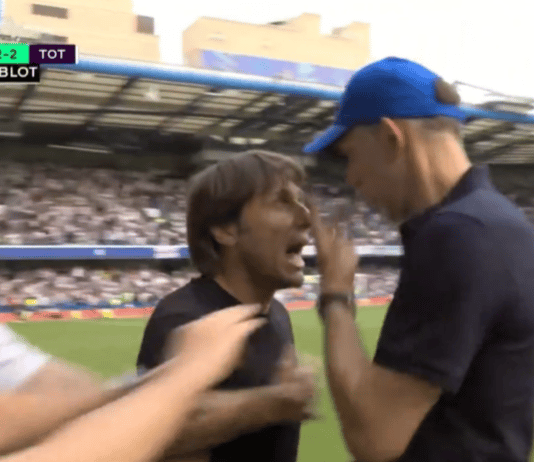Video: Antonio Conte ja Thomas Tuchel ottivat tulisesti yhteen