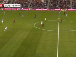 Video: Aaron Herrera laukoi maalin 70 metristä Real Salt Lakelle