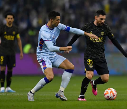 Video: Ronaldo ja Messi kohtasivat harjoitusottelussa Saudi-Arabiassa