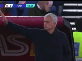 Video: AS Roman fanit ilkkuivat vastustajan valmentajalle – Jose Mourinho käski lopettaa