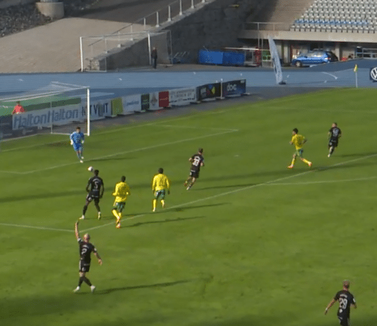 Video: FC Lahden maalivahti Marin Ljubicilta karmea moka – Ilves sai lahjamaalin