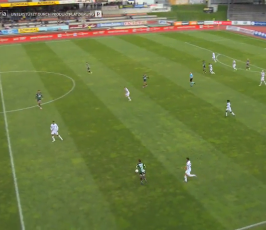 Klassikkovideo: Kova syöttö 60 metristä omaan maaliin – käsittämätön osuma Itävallan Bundesliigassa