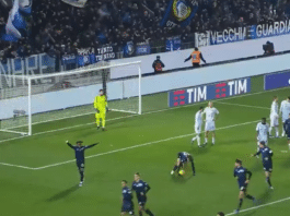 Video: Atalantan Luis Muriel pamautti tylyn osuman Serie A:ssa – maalivahti jähmettyi paikoilleen