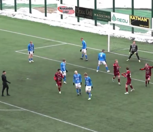Video: JJK:n 18-vuotias Lauri Rutanen viimeisteli hienon takavasaramaalin RoPS:n verkkoon Ykkösessä