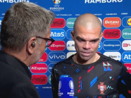 Video: Toimittaja kiitteli Portugalin eteen tehdystä työstä – Pepe herkistyi kyyneliin