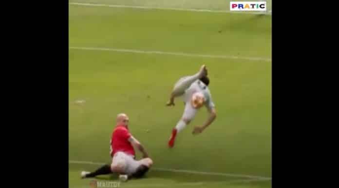 Video: Jaap Stam pelaa tolkuttoman kovaa legendojen hyväntekeväisyysmatsissa