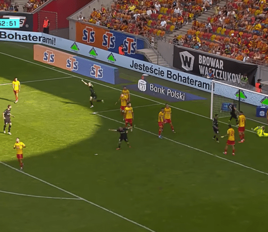 Video: Benjamin Källman ottelun hahmo Puolan pääsarjassa – kaksi maalia Jagiellonia Bialystokin verkkoon