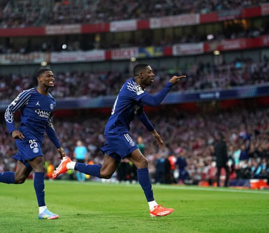 Video: PSG kaatoi vieraissa Arsenalin – Ousmane Dembélé laukoi komean voittomaalin
