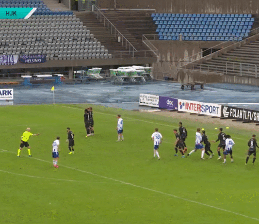 Video: Klubi 04:n Kaius Hardén laukoi kuvankauniin vaparimaalin FC Lahden verkkoon