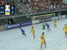 Video Italian Matteo Santini teki häikäisevän maalin Euro Beach Soccer Leaguessa