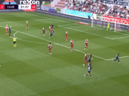 Video: Club Bruggen Shandre Campbell pamautti ilmiömäisen voittomaalin lisäajalla