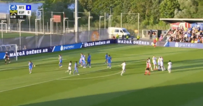 Video: Jaakko Oksanen laukoi upean vaparimaalin – KuPS haki vierasvoiton Eurooppa-liigan karsinnoissa!